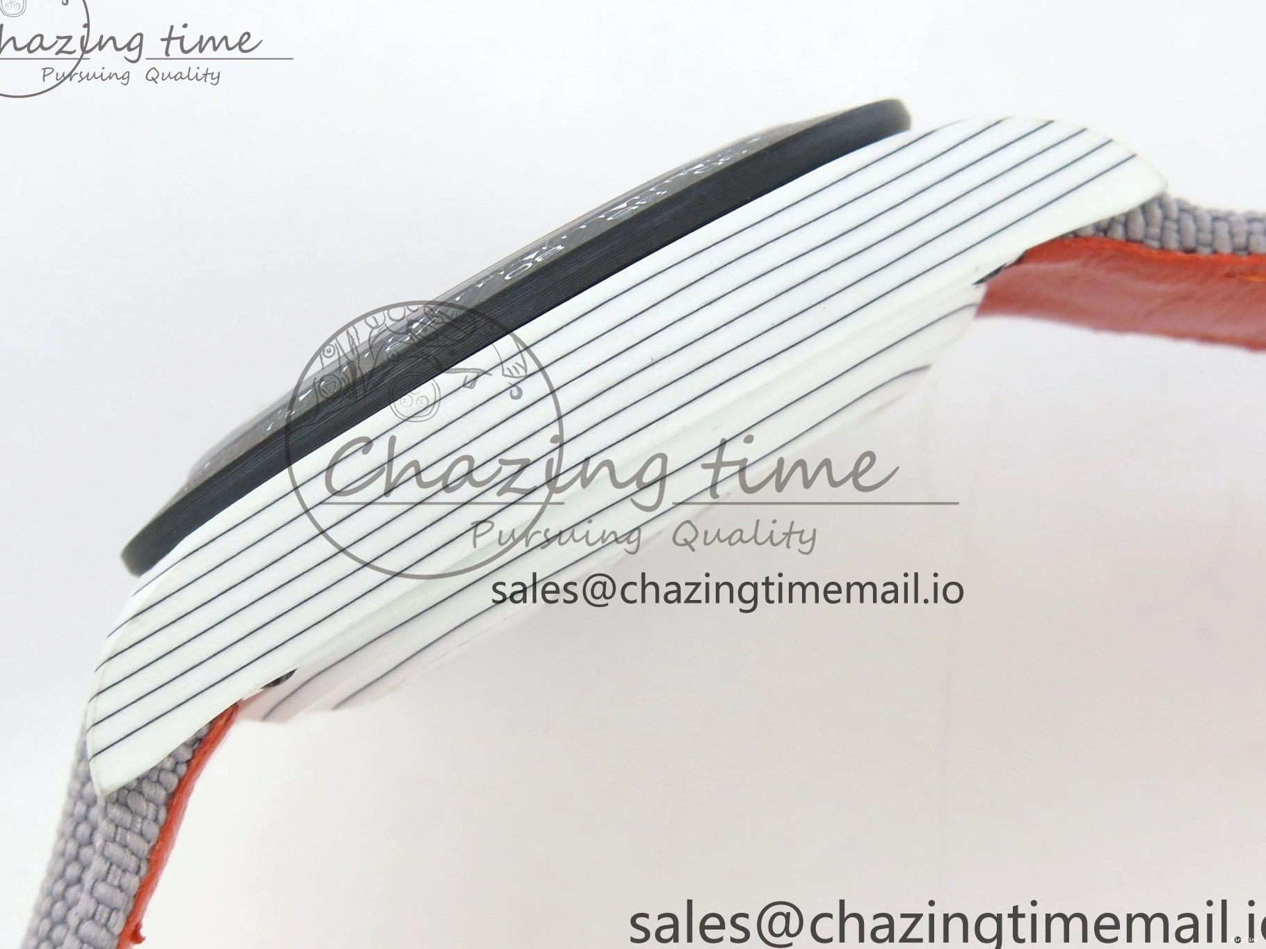 MiroTime 0312 TimelessDesign Daytona DIW Carbon Case and Bezel DIWF Edition White Green Dial on Grey Nylon Strap A 51